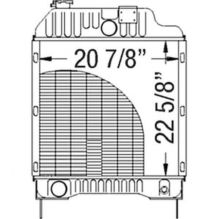 Aftermarket Radiator Fits Massey Ferguson 3645 3655 3600 6190 8120 Tractors 3619008M92